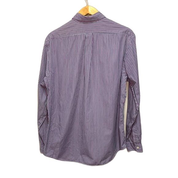 Ralph Lauren Purple Blue White Stripe Long Sleeve Button Down Dress Shirt Sz XL - Picture 5 of 9